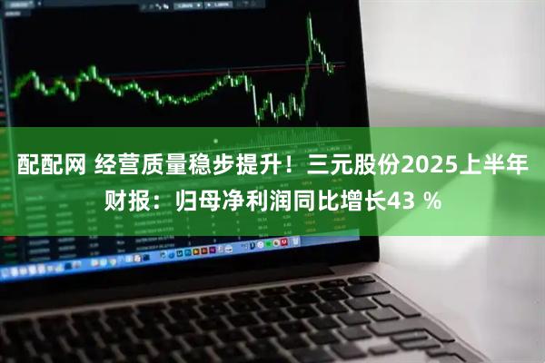 配配网 经营质量稳步提升！三元股份2025上半年财报：归母净利润同比增长43 %