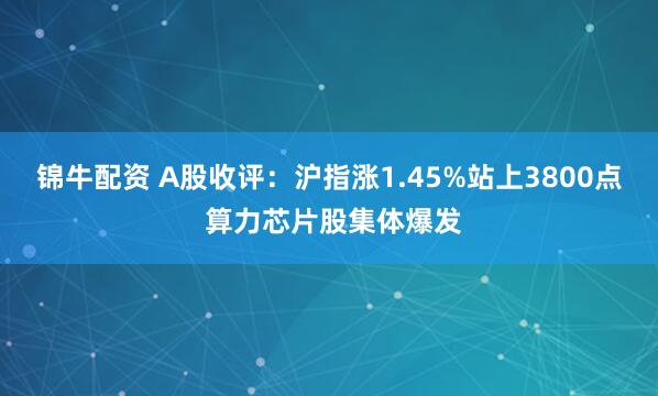 锦牛配资 A股收评：沪指涨1.45%站上3800点 算力芯片股集体爆发